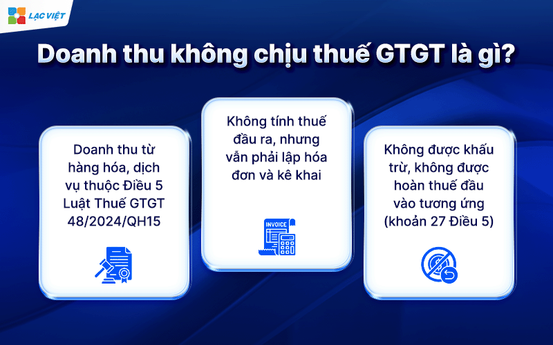 doanh thu không chịu thuế gtgt