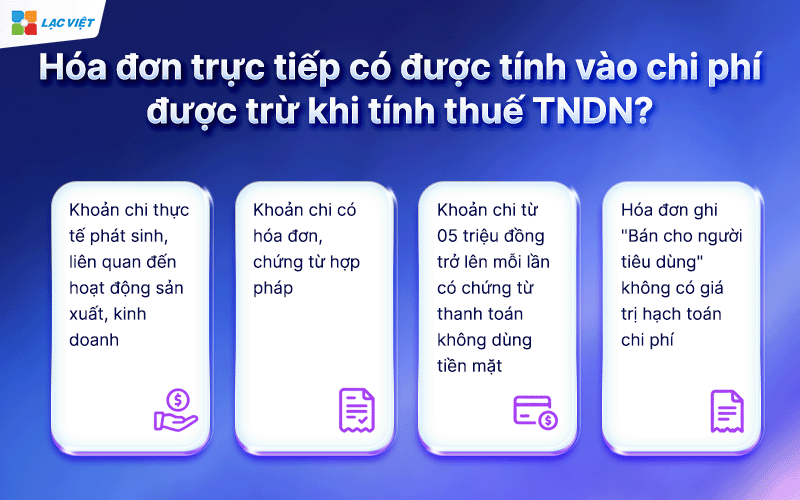 hóa đơn trực tiếp