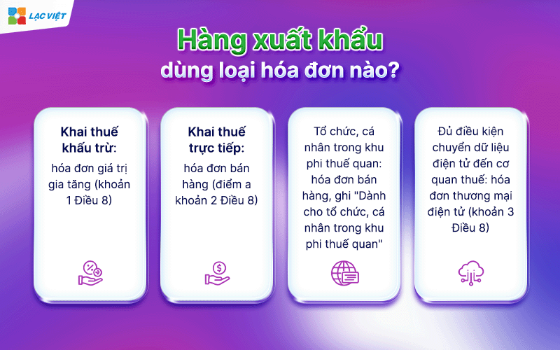 hóa đơn xuất khẩu